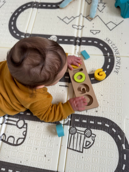 Puzzle montessori com nome personalizado