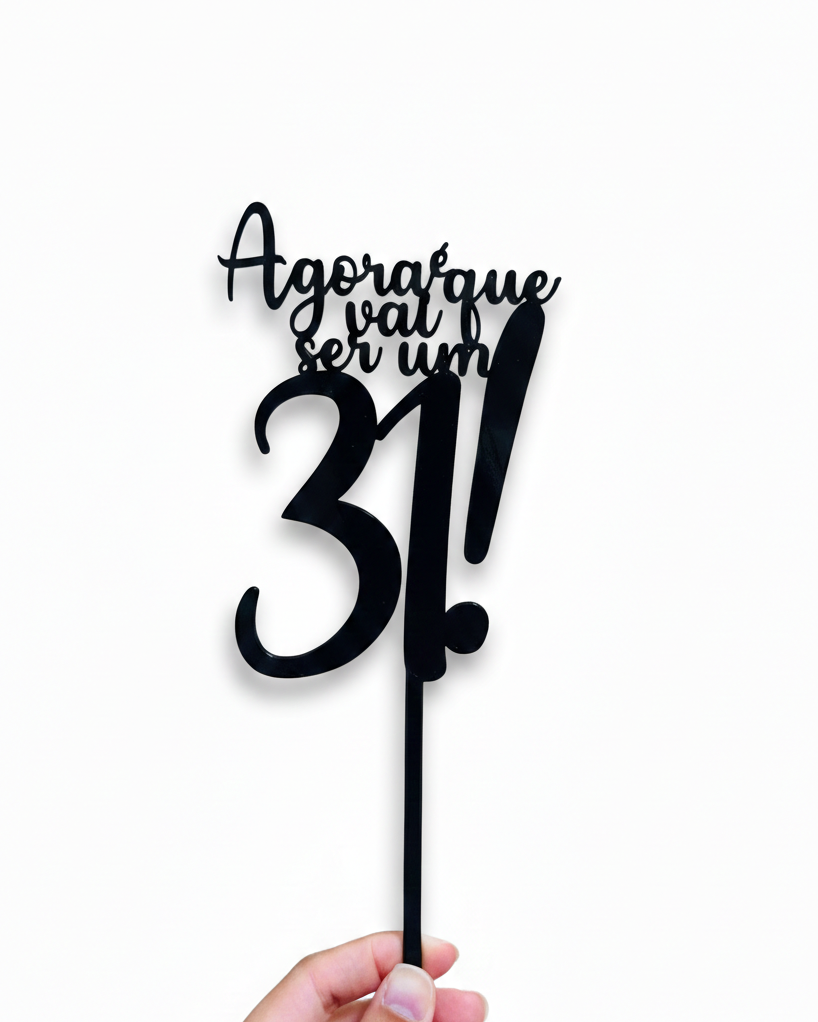 Topper - Aniversário 31