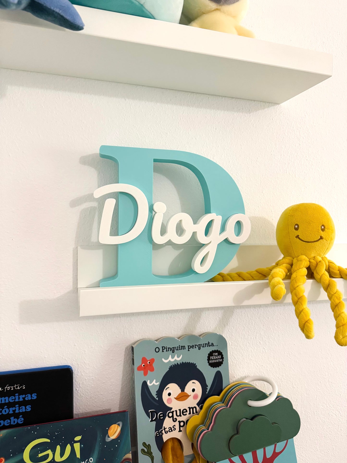 Letra com nome decorativo