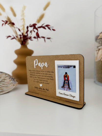Moldura com frase personalizável - Dia do Pai