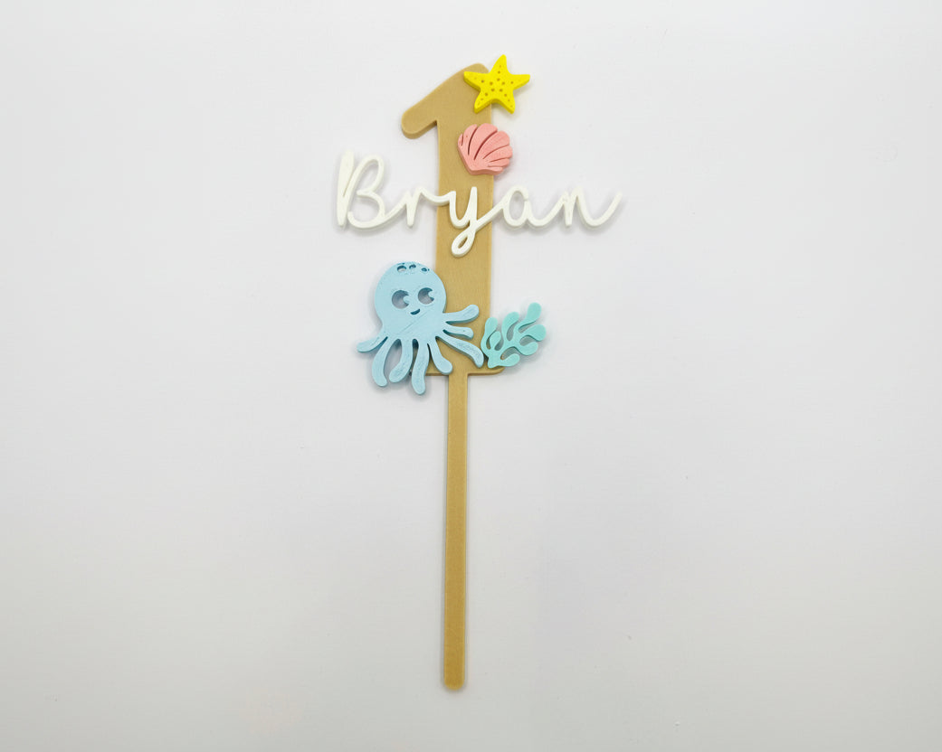 Topper - Aniversário Mar (número)