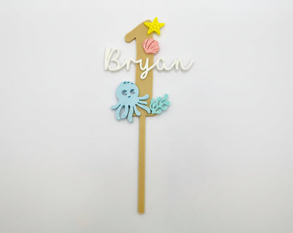 Topper - Aniversário Mar (número)